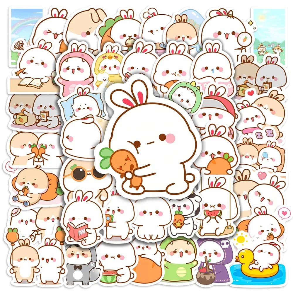 Kawaii Bunny Sticker Pack — view 2 Kawaii Bunny Sticker Pack — view 2