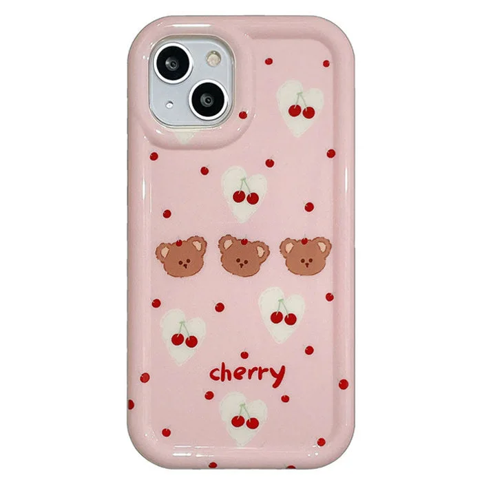 Cherry Bear iPhone Case — view 1 Cherry Bear iPhone Case — view 1