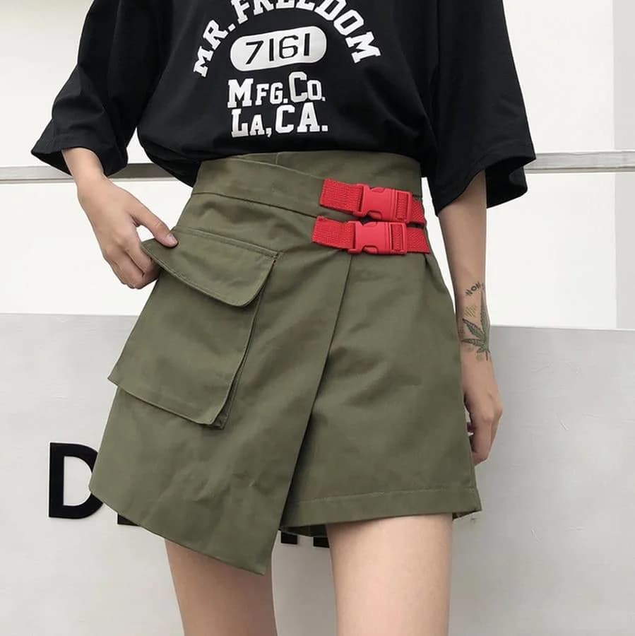 Wild Irregular Kawaii Skirt Shorts — view 1 Wild Irregular Kawaii Skirt Shorts — view 1