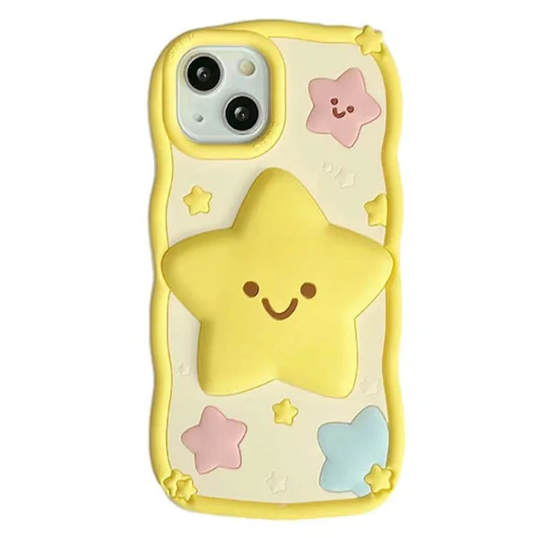 Smile Face Star iPhone Case — view 1 Smile Face Star iPhone Case — view 1