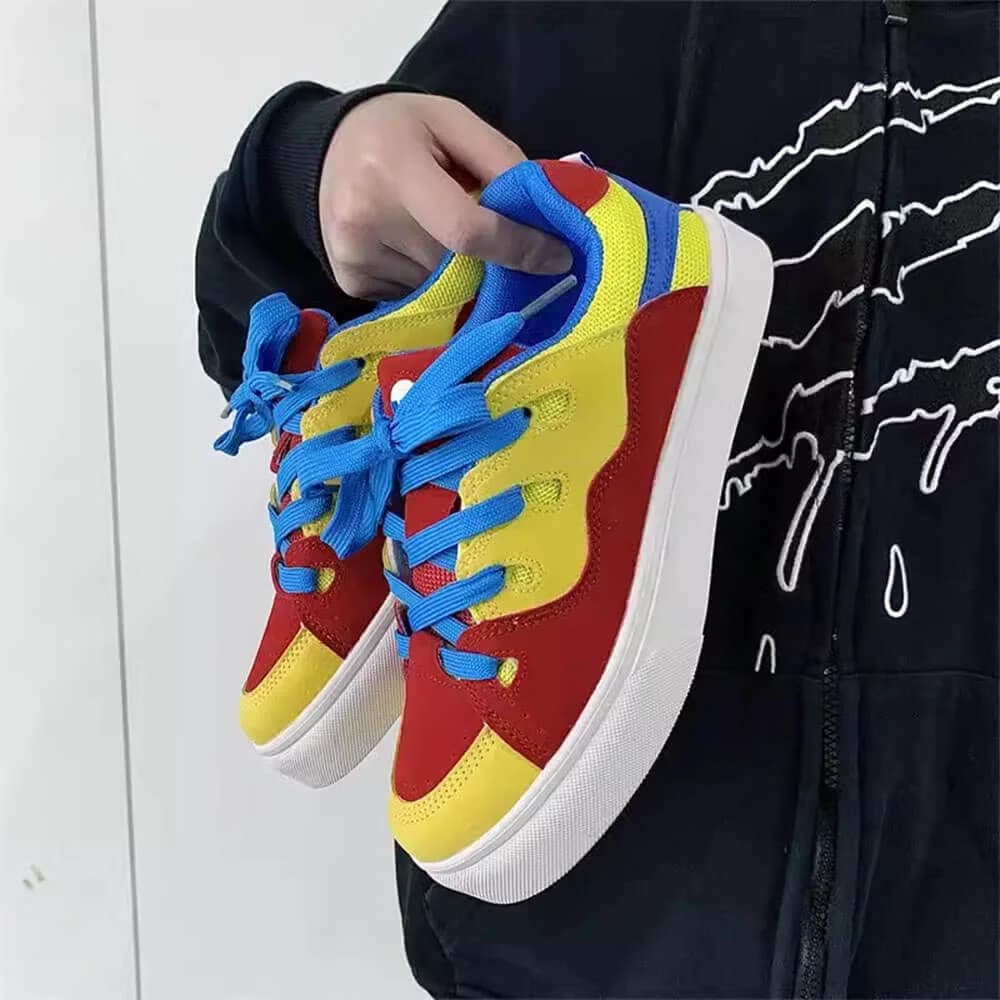 Primary Colors Skater Sneakers — view 2 Primary Colors Skater Sneakers — view 2