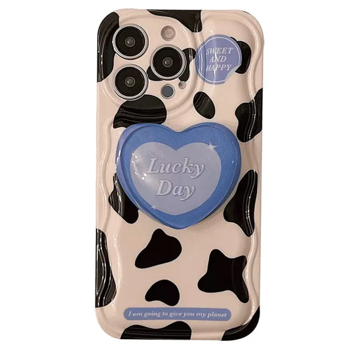 Cow Heart PopSocket iPhone Case — view 1 Cow Heart PopSocket iPhone Case — view 1