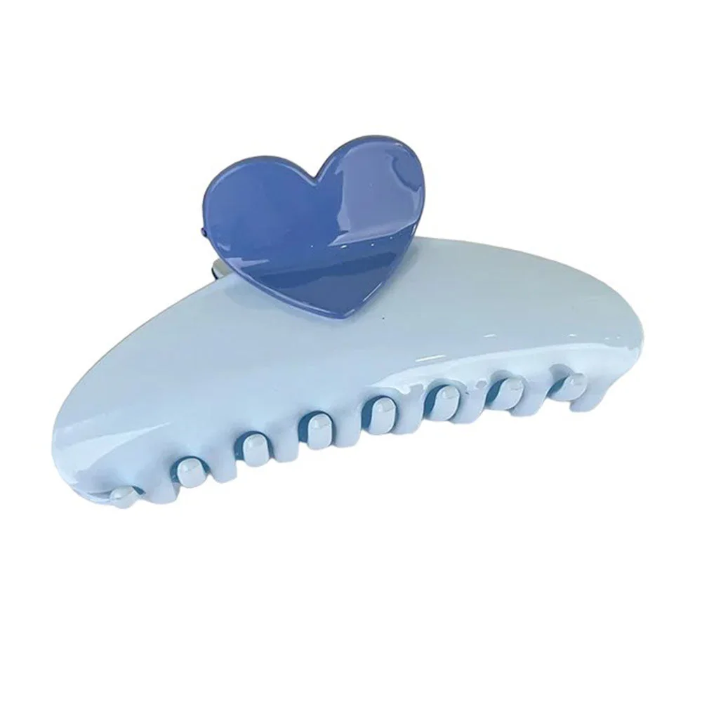 Soft Girl Aesthetic Heart Hair Claw — view 2 Soft Girl Aesthetic Heart Hair Claw — view 2