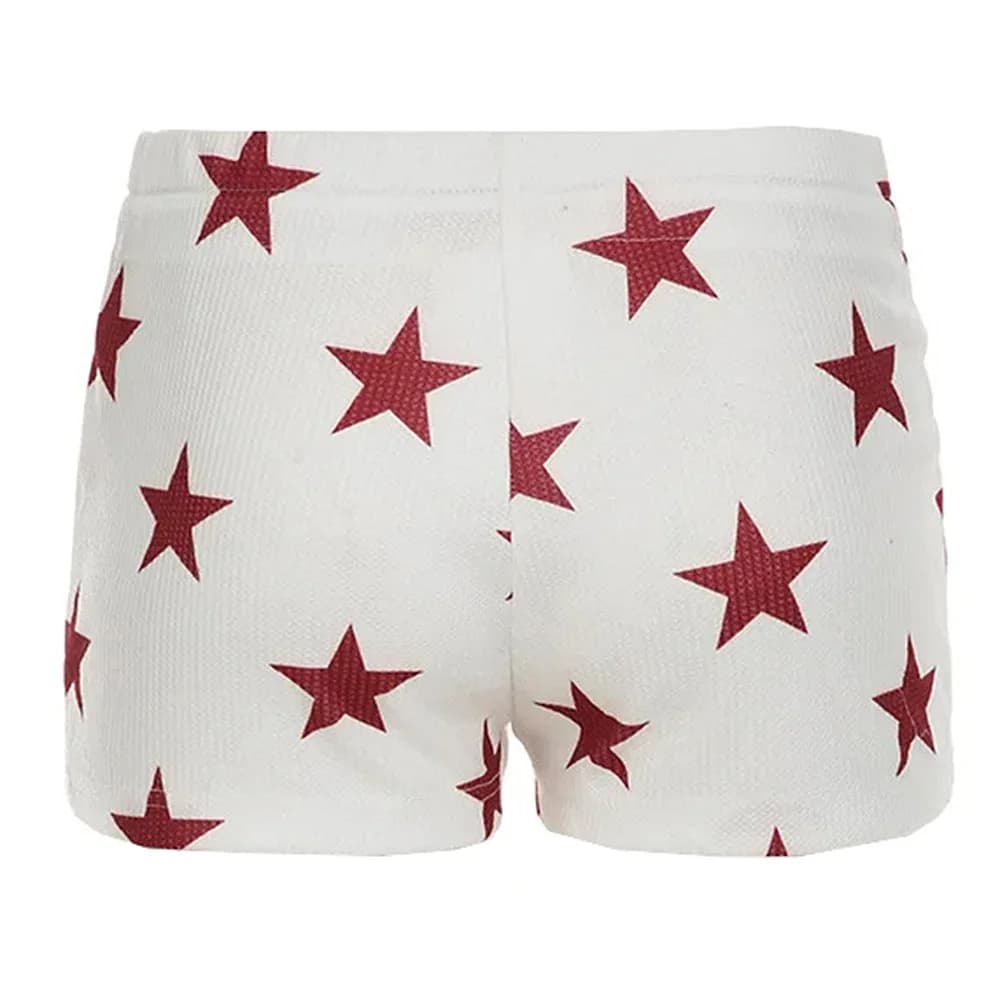 Y2K Stars Micro Shorts — view 2 Y2K Stars Micro Shorts — view 2
