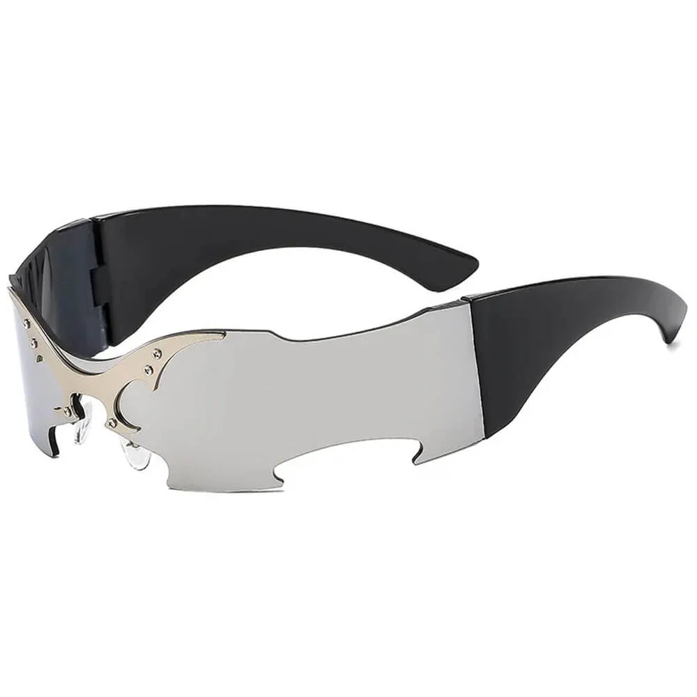 Butterfly Effect Futuristic Shield Sunglasses — view 1 Butterfly Effect Futuristic Shield Sunglasses — view 1
