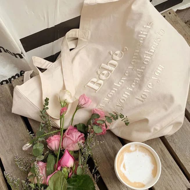 Soft Girl Aesthetic Tote Bag — view 2 Soft Girl Aesthetic Tote Bag — view 2