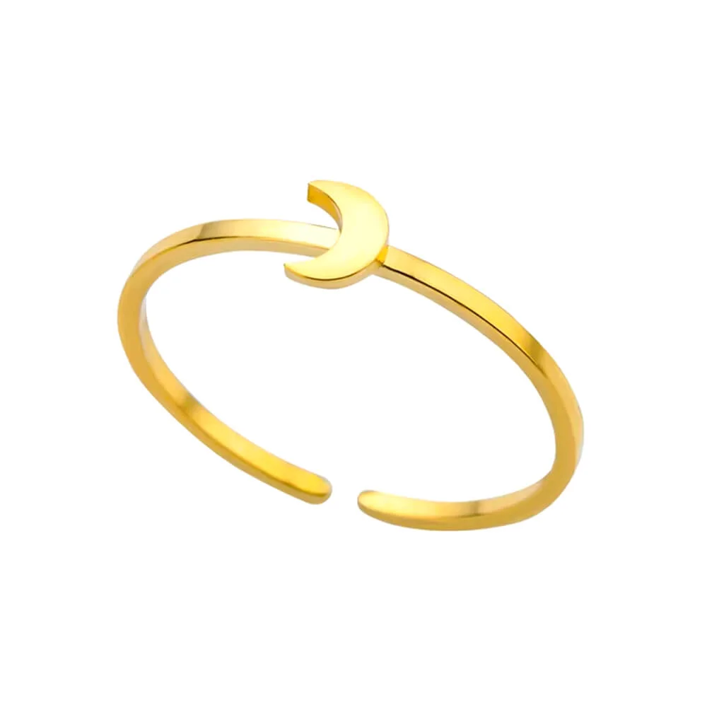 Star & Moon Aesthetic Ring — view 2 Star & Moon Aesthetic Ring — view 2