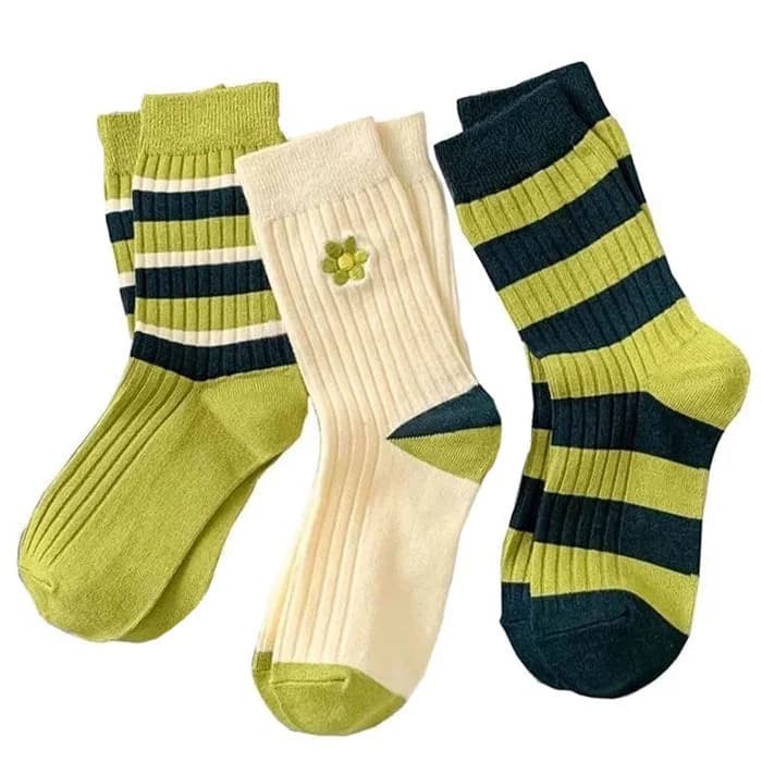 Come As You Are Striped Pack Socks — view 1 Come As You Are Striped Pack Socks — view 1