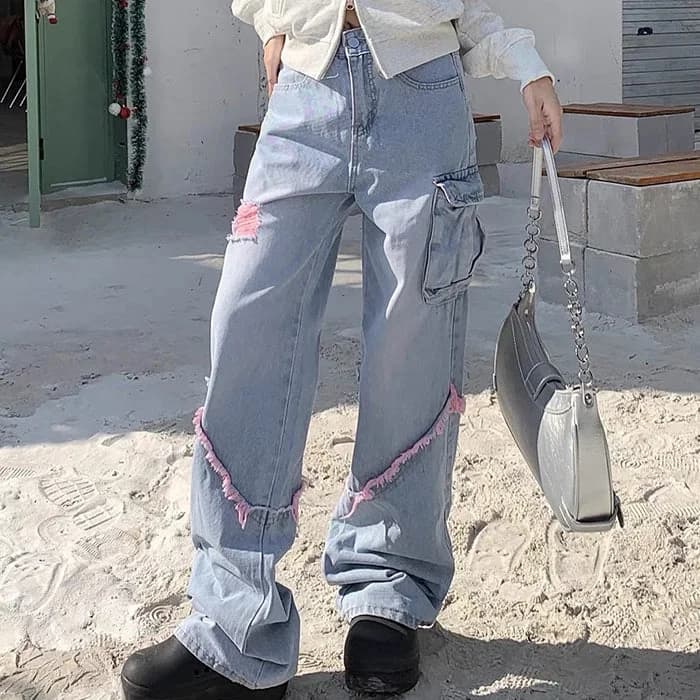 Y2K Wide Leg Jeans — view 2 Y2K Wide Leg Jeans — view 2