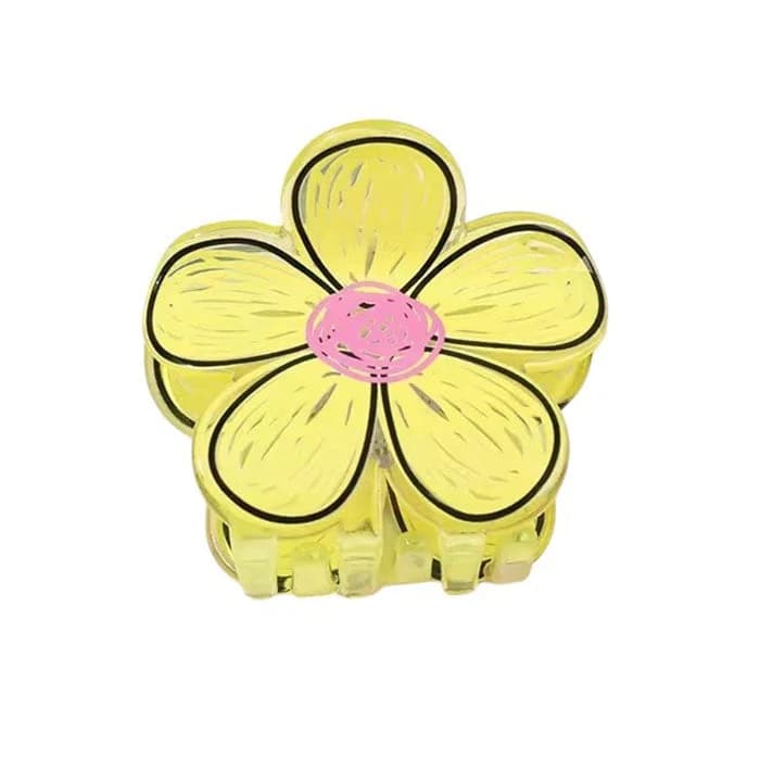Indie Aesthetic Flower Hair Claw — view 2 Indie Aesthetic Flower Hair Claw — view 2