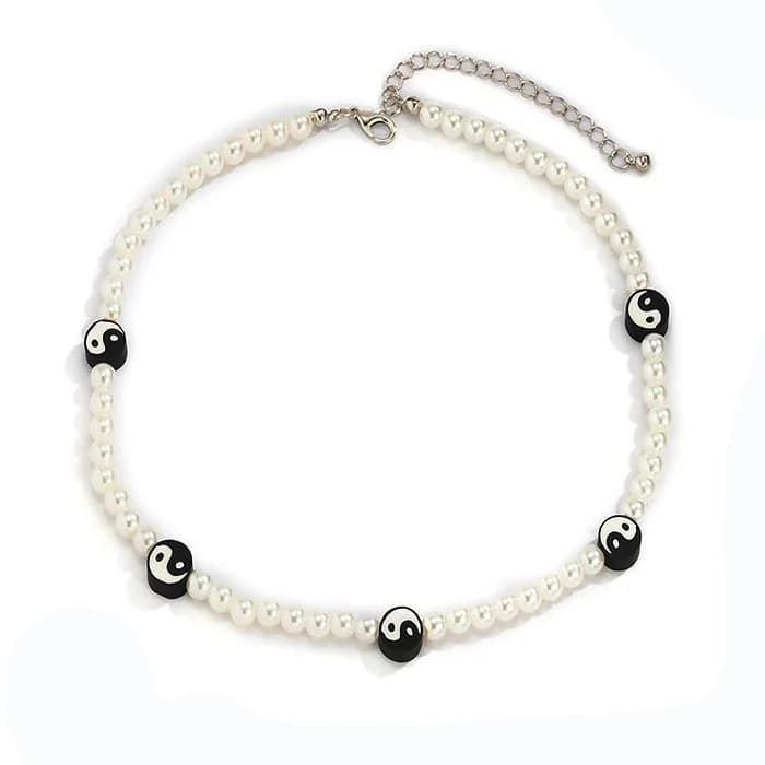 Ying Yang Pearl Choker — view 1 Ying Yang Pearl Choker — view 1