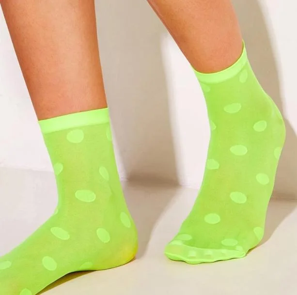 Neon Green Socks — view 2 Neon Green Socks — view 2