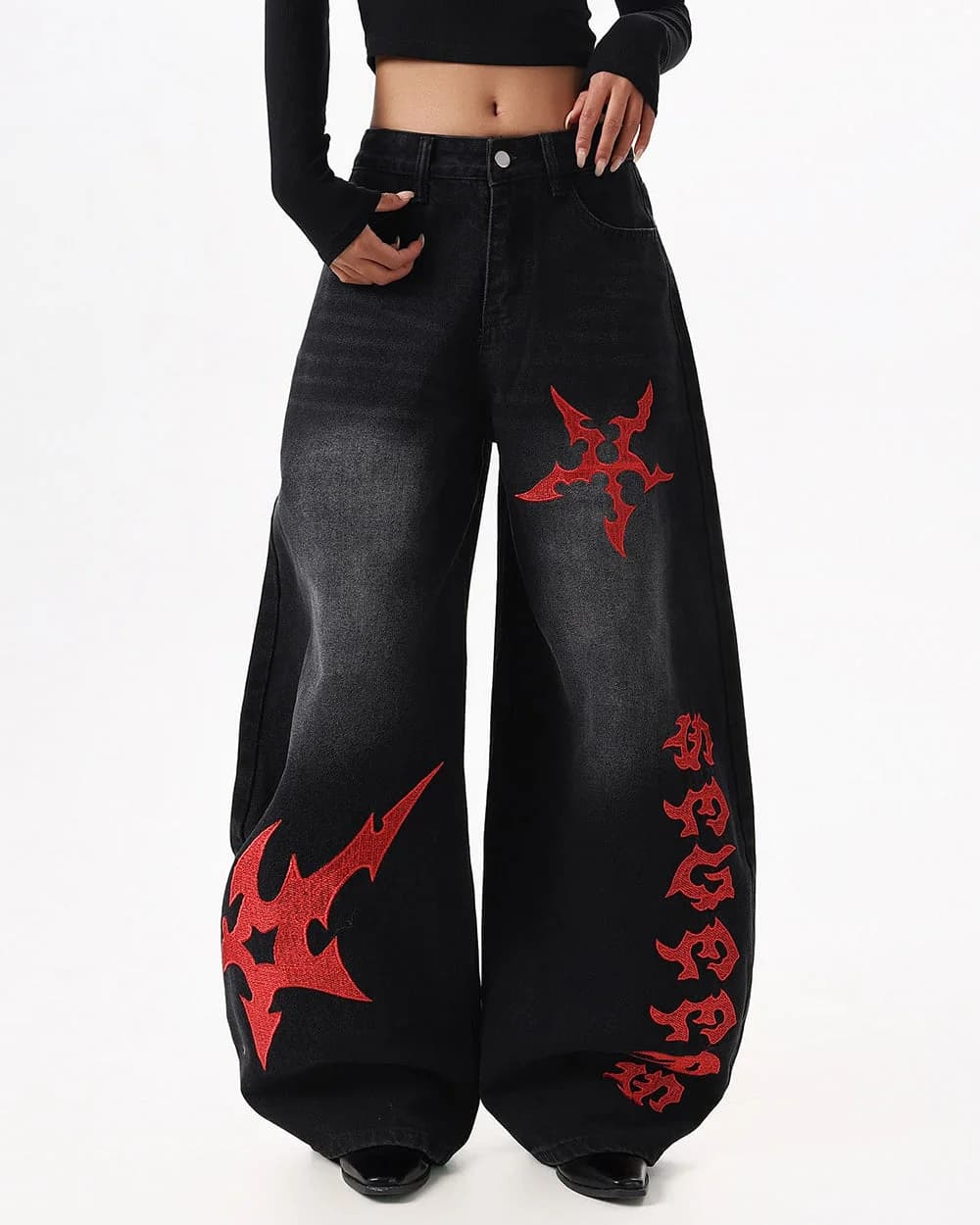 Dark Ritual Wide-Leg Jeans — view 2 Dark Ritual Wide-Leg Jeans — view 2