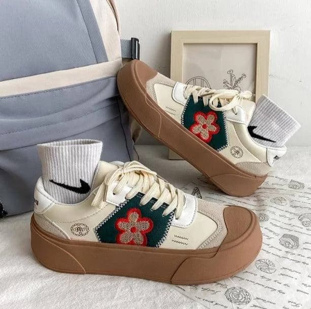 Daisy Flower Sneakers — view 2 Daisy Flower Sneakers — view 2