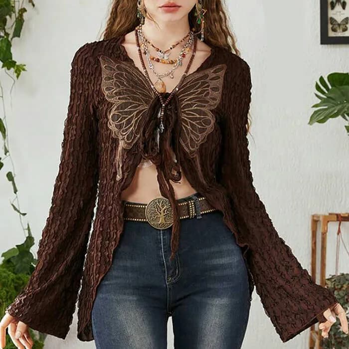 Fairy Grunge Butterfly Top — view 2 Fairy Grunge Butterfly Top — view 2
