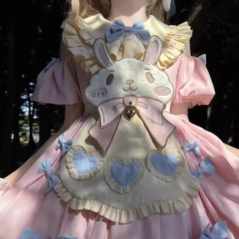 Pastel Easter Bunny Dress — view 3 Pastel Easter Bunny Dress — view 3