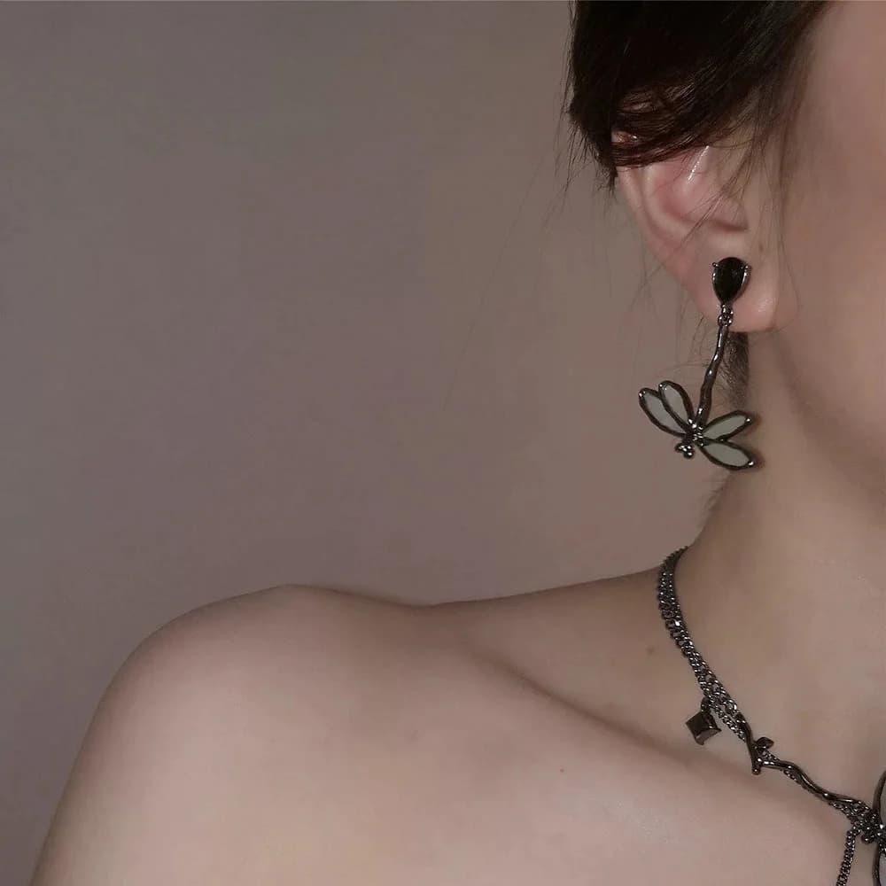Dragonfly Earrings — view 2 Dragonfly Earrings — view 2