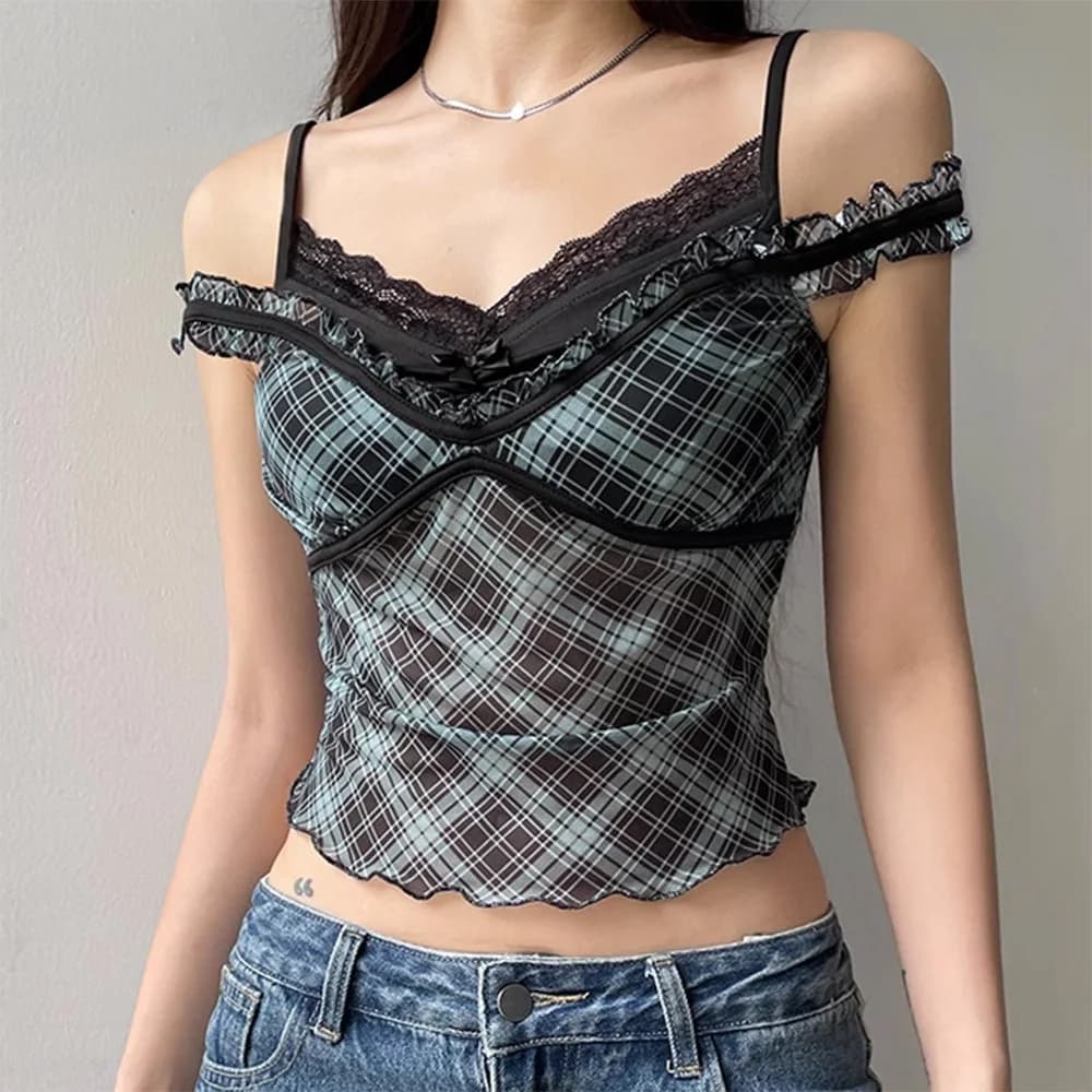 Gossip Goes Around Lace Top — view 2 Gossip Goes Around Lace Top — view 2