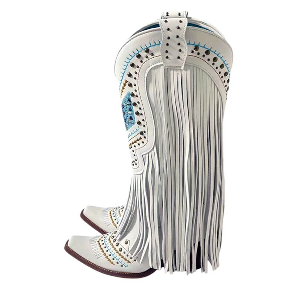 Space Oddity Fringe Boots — view 2 Space Oddity Fringe Boots — view 2