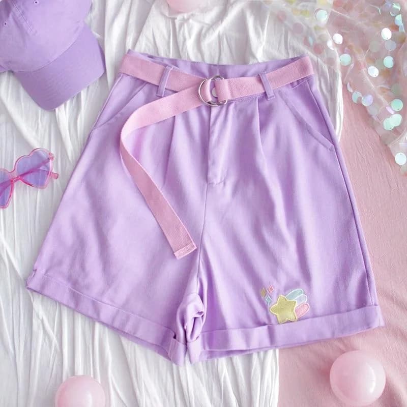 Purple Harajuku Shorts — view 1 Purple Harajuku Shorts — view 1