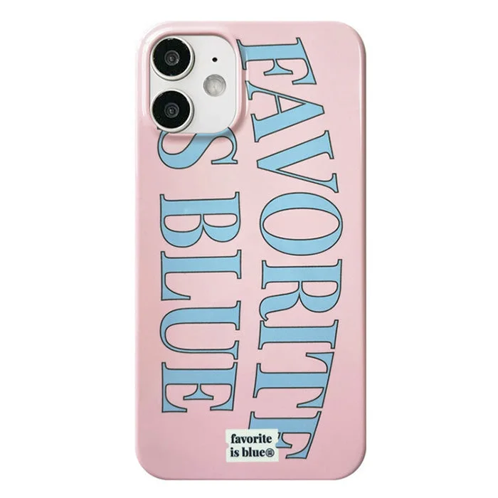 Favorite Is Blue iPhone Case — view 2 Favorite Is Blue iPhone Case — view 2