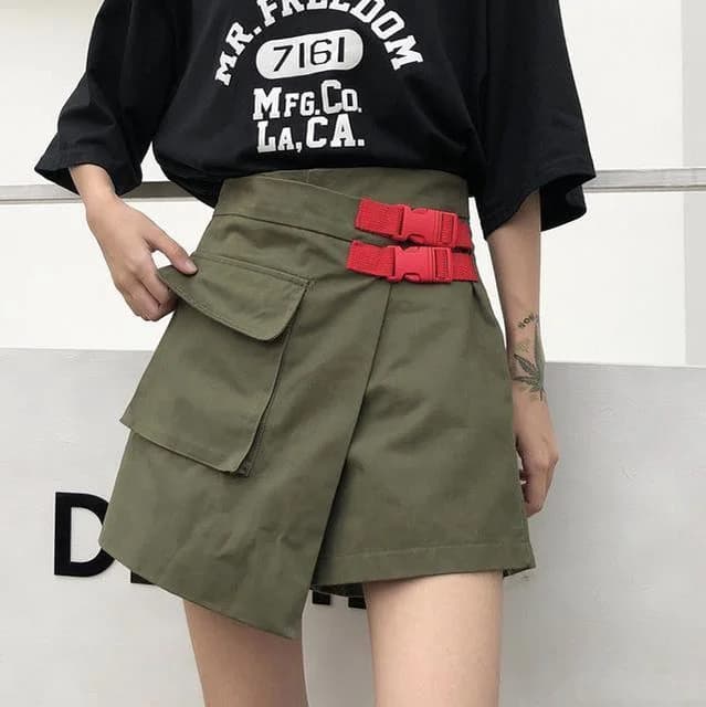 Wild Irregular Kawaii Skirt Shorts — view 2 Wild Irregular Kawaii Skirt Shorts — view 2