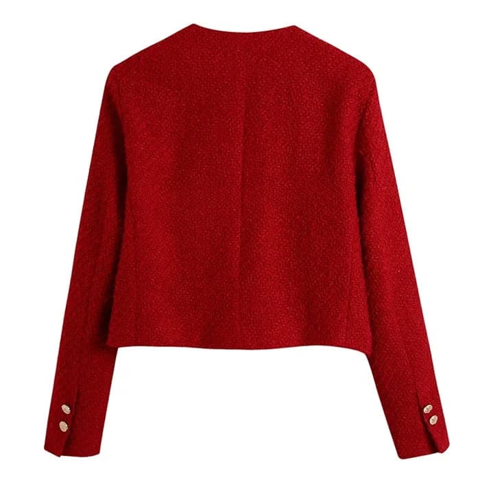 Old Money Style Tweed Jacket — view 2 Old Money Style Tweed Jacket — view 2