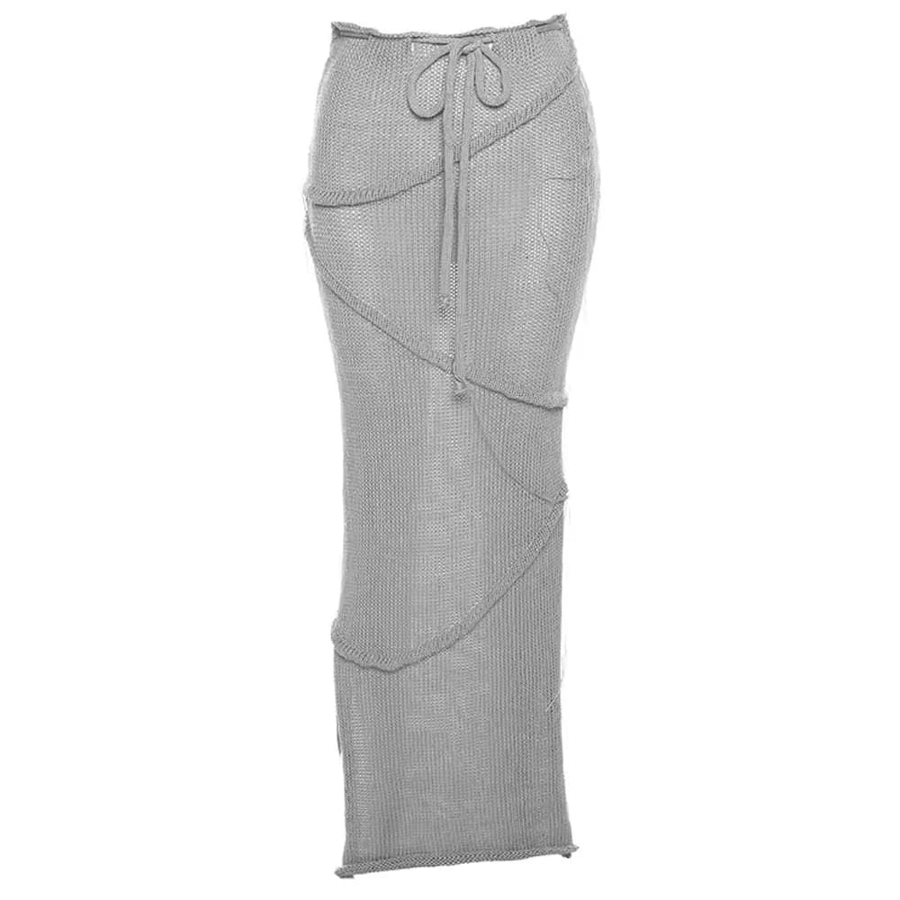 Coastal Knit Crochet Maxi Skirt — view 1 Coastal Knit Crochet Maxi Skirt — view 1