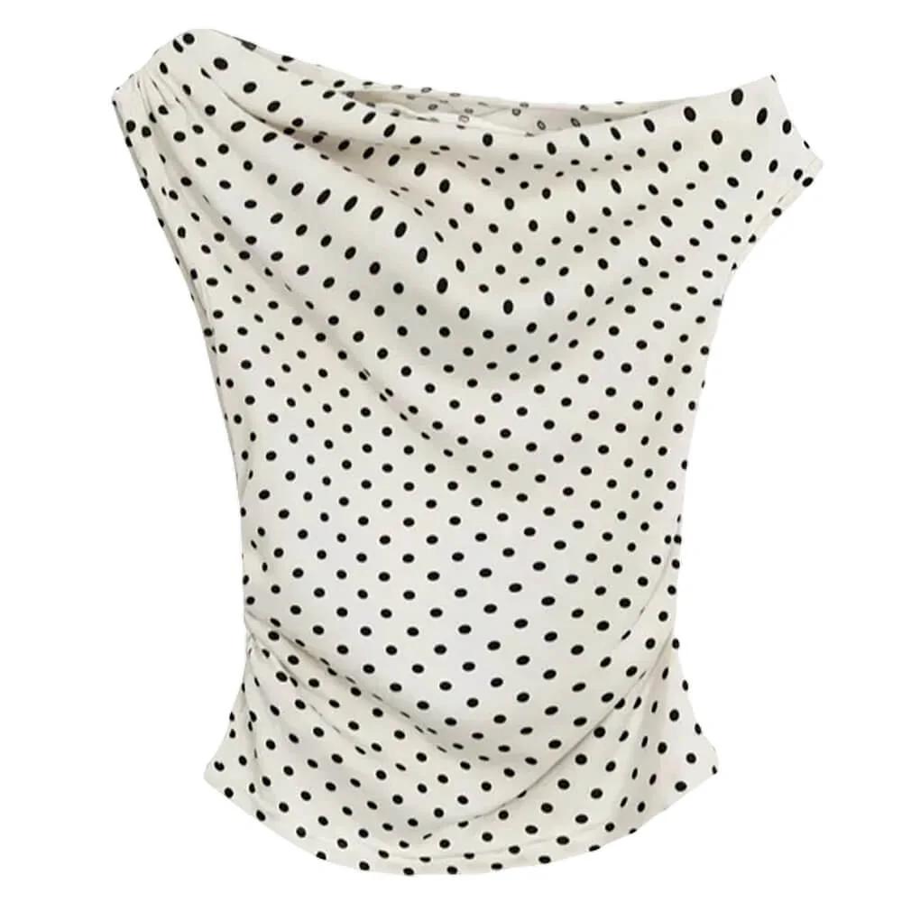 Coquette Polka Dot Off Shoulder Top — view 1 Coquette Polka Dot Off Shoulder Top — view 1