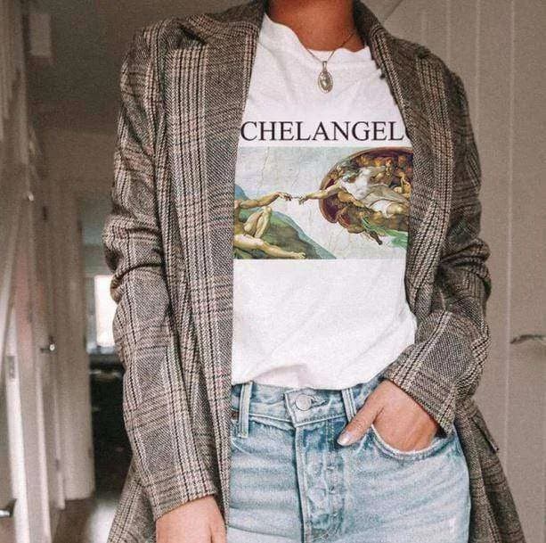 Michelangelo Creation T-shirt — view 2 Michelangelo Creation T-shirt — view 2