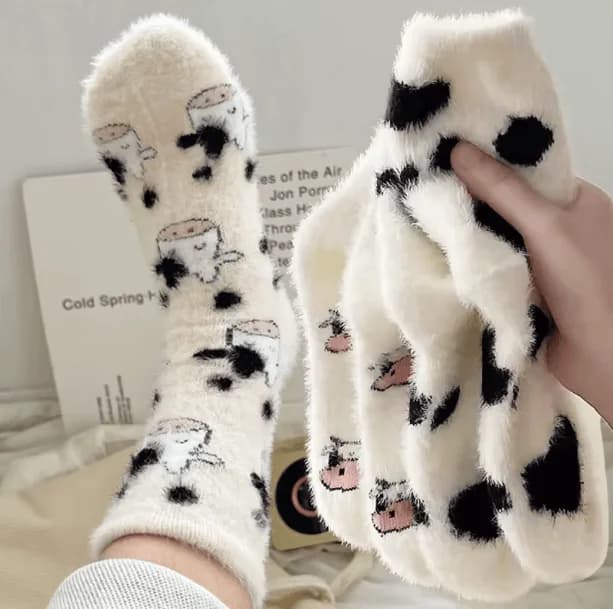 Fluffy Caw Socks — view 2 Fluffy Caw Socks — view 2