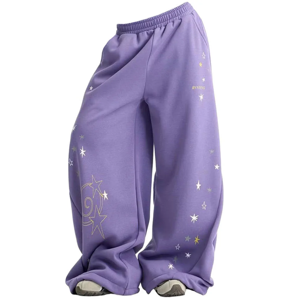 Cosmic Girl Star Print Wide Leg Pants — view 1 Cosmic Girl Star Print Wide Leg Pants — view 1