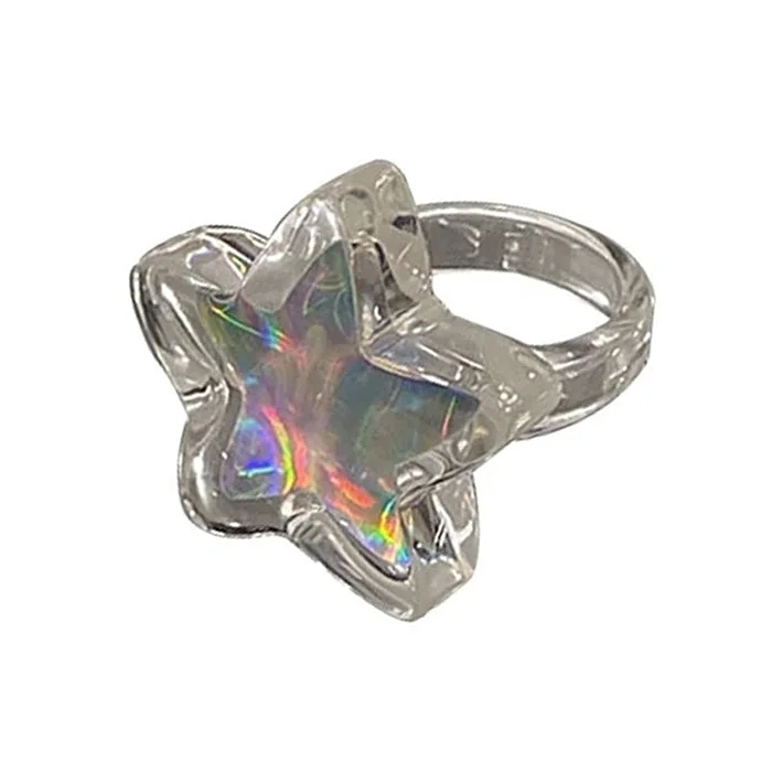 Holographic Star Ring — view 2 Holographic Star Ring — view 2