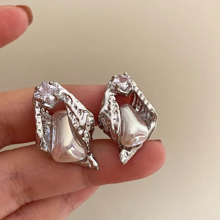 Pure Flirting Pearl Earrings — view 2 Pure Flirting Pearl Earrings — view 2