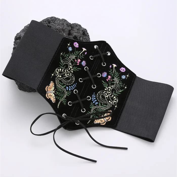 Black Velvet Corset Belt — view 2 Black Velvet Corset Belt — view 2