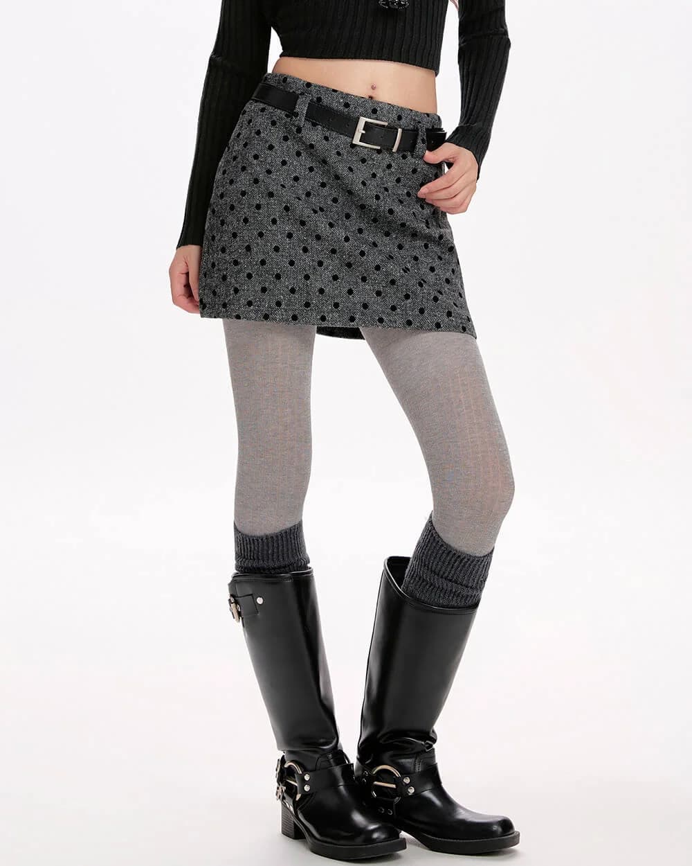 Madeleine Polka Dot Mini Skirt — view 3 Madeleine Polka Dot Mini Skirt — view 3
