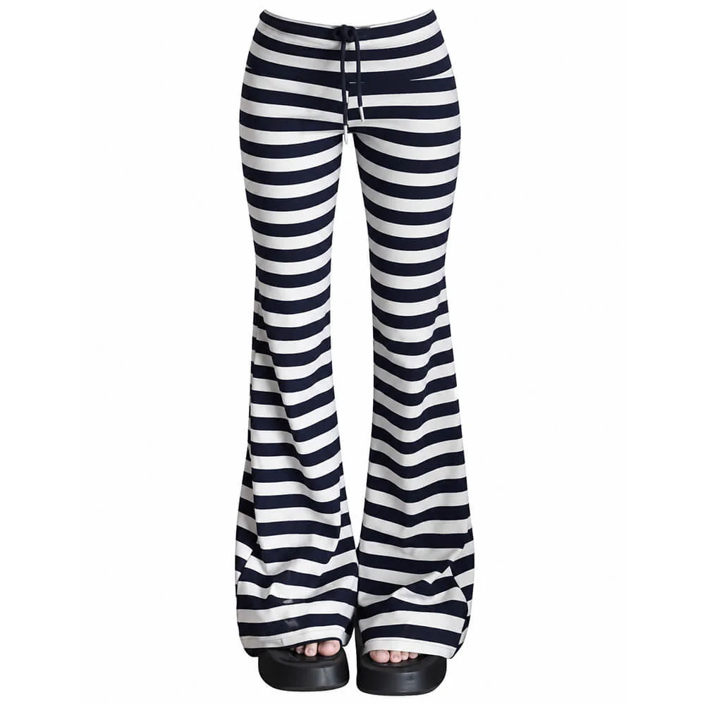 2000s Aesthetic Striped Flare Pants — view 1 2000s Aesthetic Striped Flare Pants — view 1