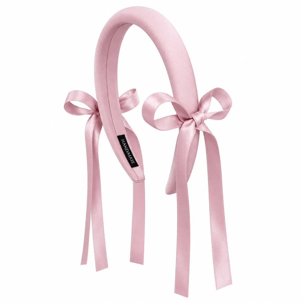 Coquette Girl Ribbon Bow Headband — view 1 Coquette Girl Ribbon Bow Headband — view 1