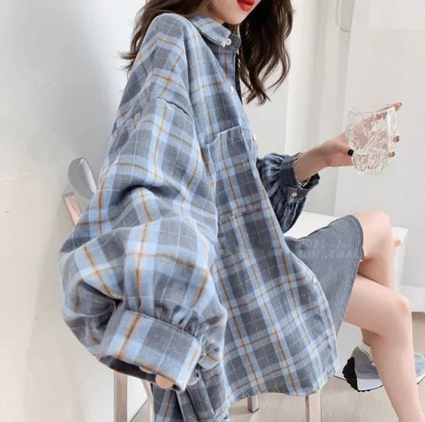 Preppy Plaid Shirt — view 1 Preppy Plaid Shirt — view 1