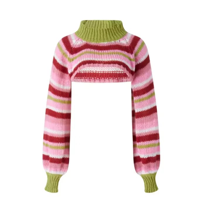 Y2K Cropped Sweater — view 1 Y2K Cropped Sweater — view 1