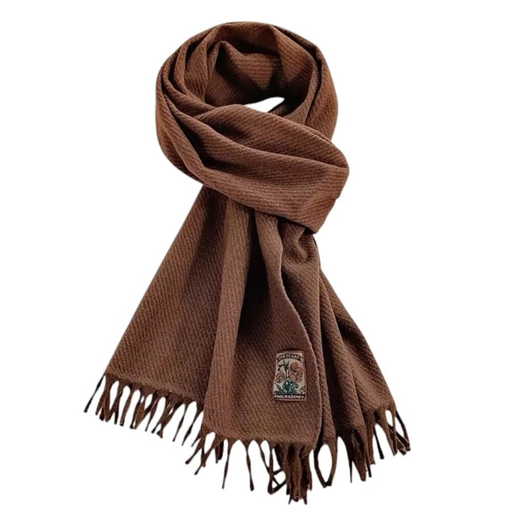 Cozy Up Warm Fringed Scarf — view 1 Cozy Up Warm Fringed Scarf — view 1