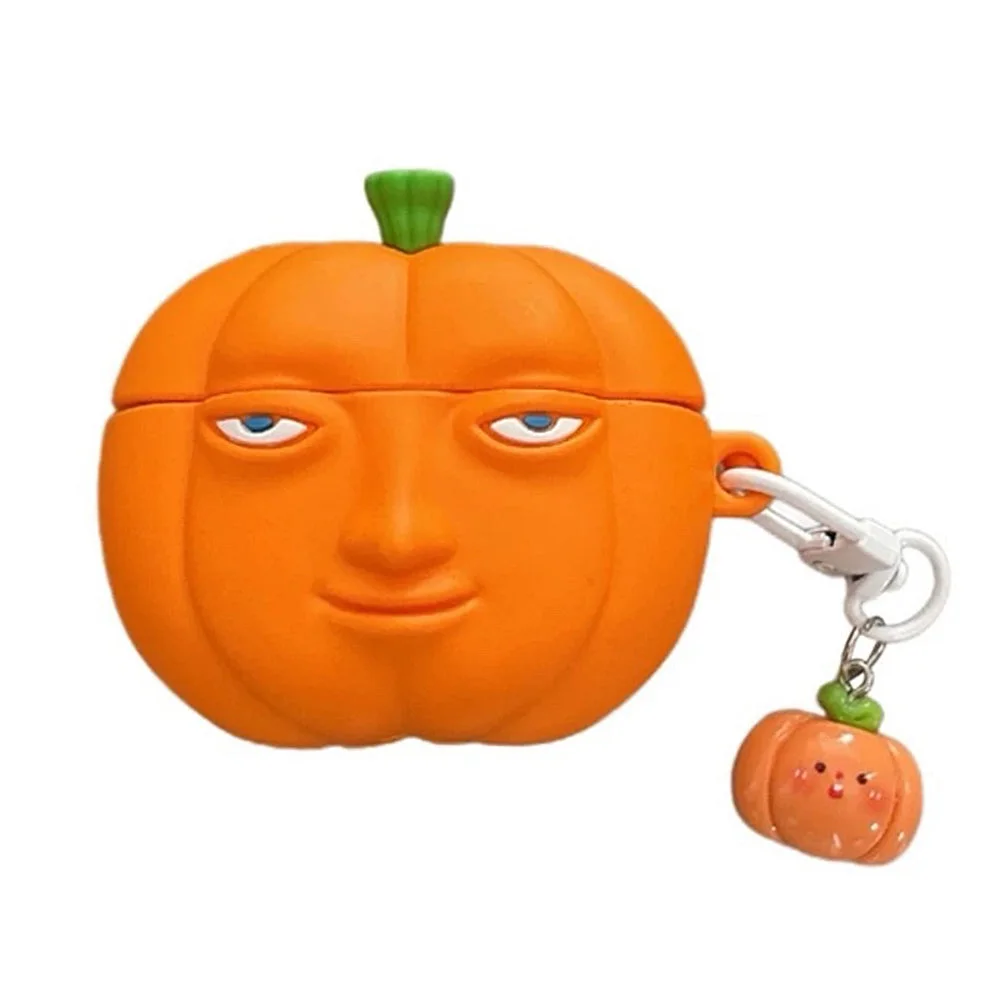 Pumpkin Mood Silicone AirPods Case — view 2 Pumpkin Mood Silicone AirPods Case — view 2