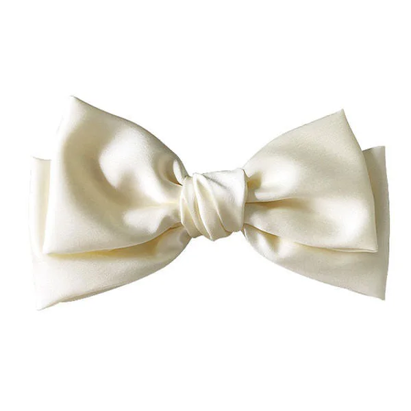 French Girl Satin Hair Bow — view 2 French Girl Satin Hair Bow — view 2