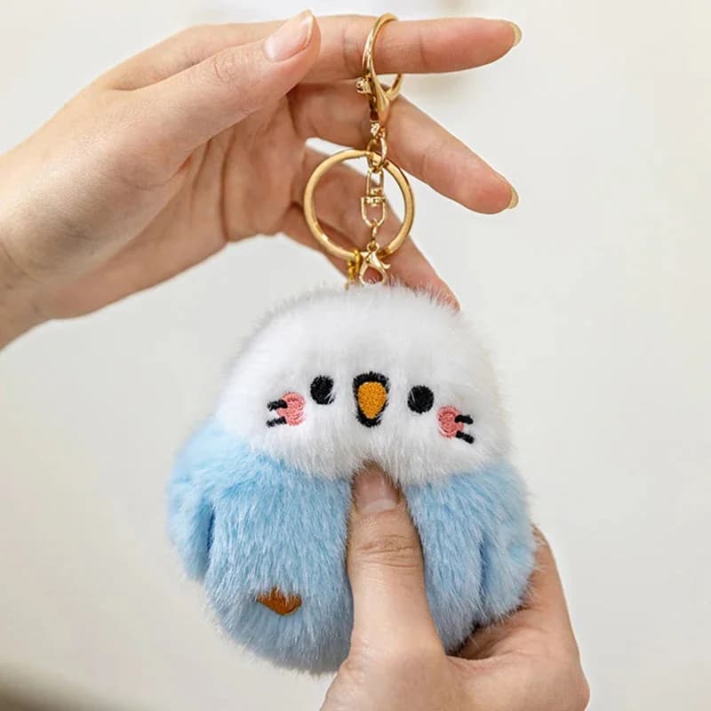 Kawaii Bird Plushie Pendant Keychain — view 1 Kawaii Bird Plushie Pendant Keychain — view 1