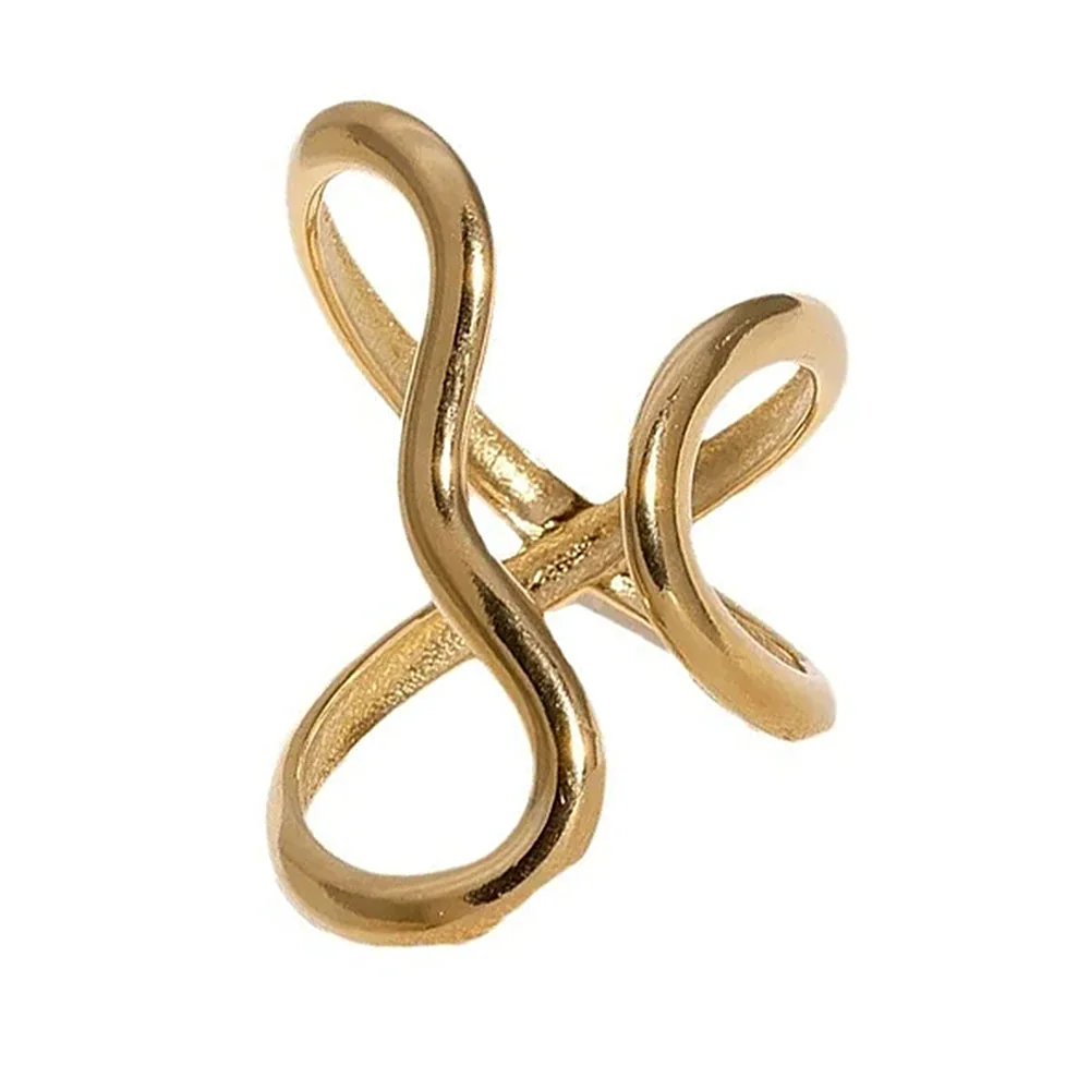 Infinity Twist Oversized Ring — view 1 Infinity Twist Oversized Ring — view 1