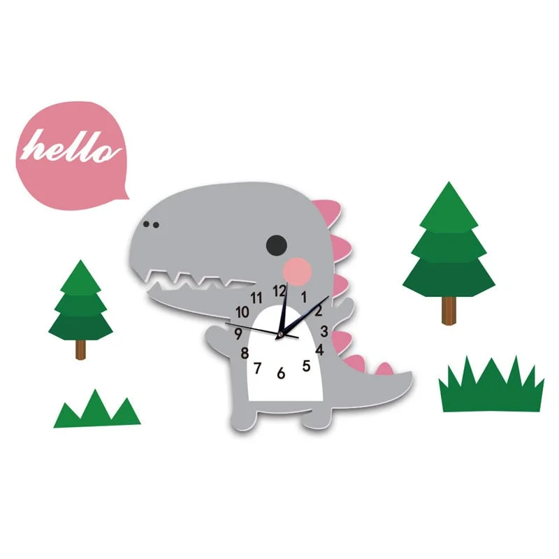 Dinosaur Clock — view 2 Dinosaur Clock — view 2