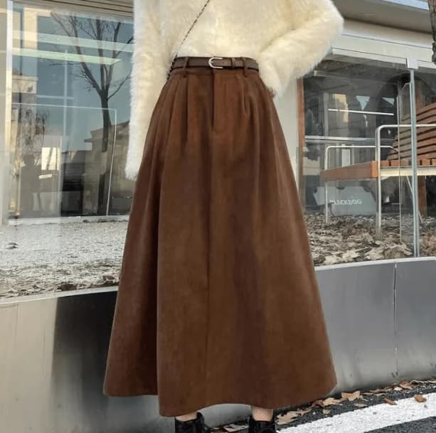 Fall Corduroy Skirt — view 2 Fall Corduroy Skirt — view 2