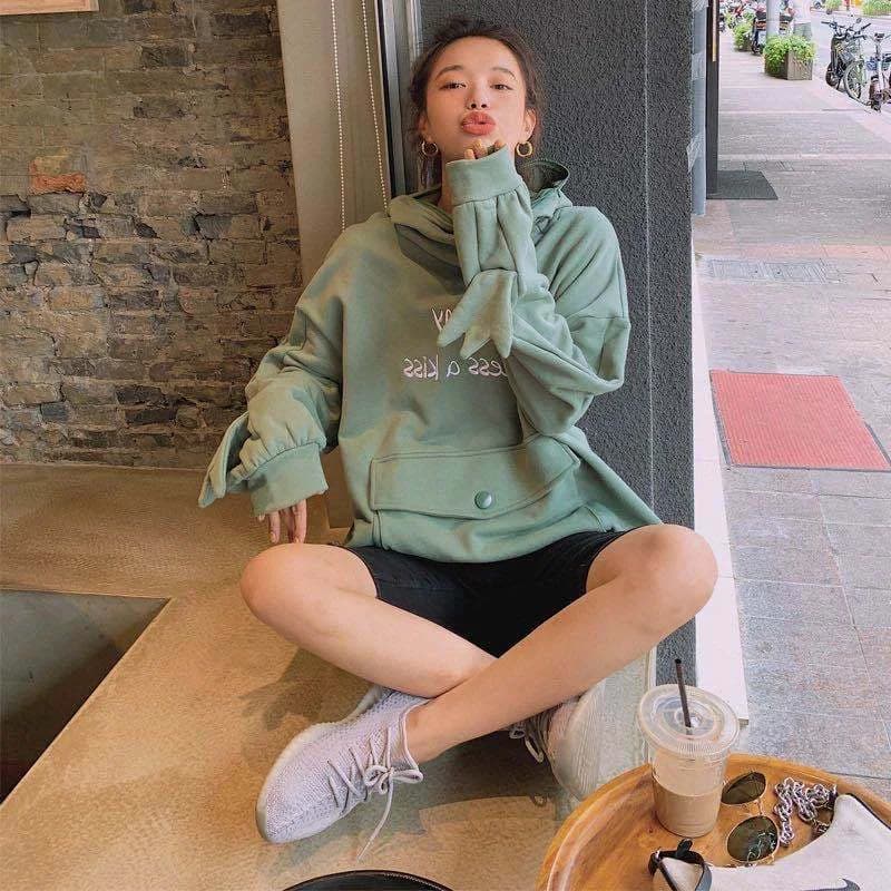 Kawaii Frog Hoodie — view 2 Kawaii Frog Hoodie — view 2