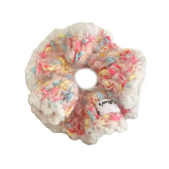 Pastel Crochet Scrunchie — view 1 Pastel Crochet Scrunchie — view 1