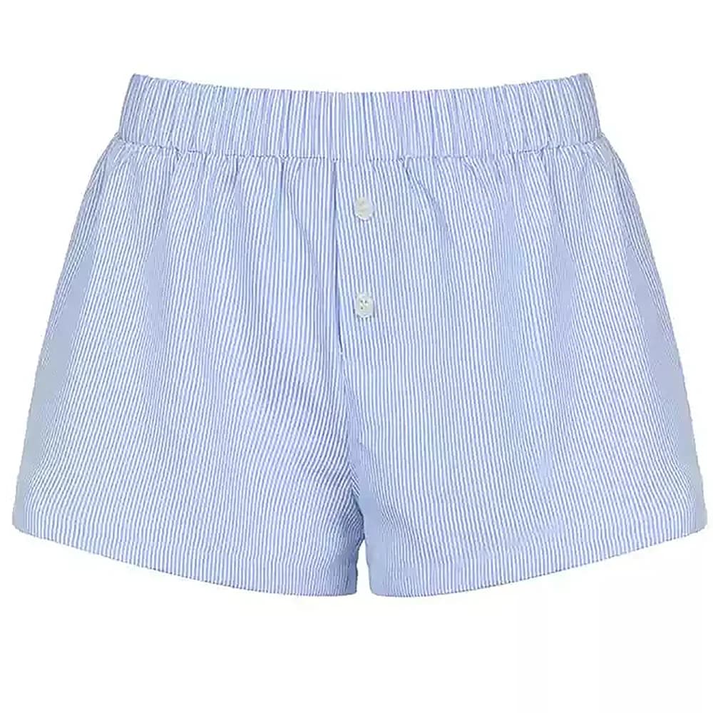 Soft Striped Lounge Shorts — view 2 Soft Striped Lounge Shorts — view 2